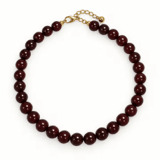 By Jolima Cecile pärlhalsband brun
