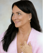 By Sofia Wistam Förälskad halsband guldpläterad mässing