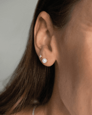 Drakenberg/Sjölin Petite Pearl single örhängen sötvattenspärla 18 k