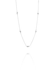 Efva Attling Love Knot långt halsband silver