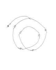 Efva Attling Love Knot långt halsband silver