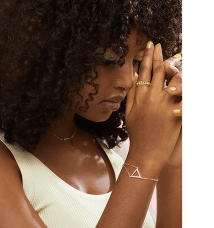 By Sofia Wistam Pussy Power armband guldpläterat mässing