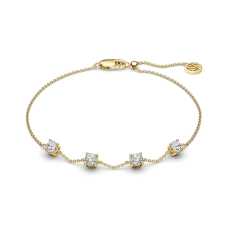 Sif Jakobs Princess Quattro armband guldpläterat silver