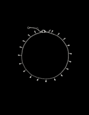Maria Nilsdotter Sirens Tears halsband silver