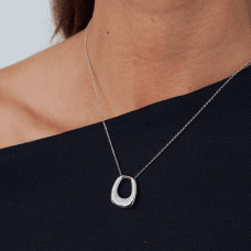 Sif Jakobs Borsa Grande halsband silver med cz