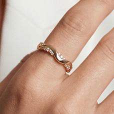 Sif Jakobs Ellera Waves Altro ring guldpläterat silver