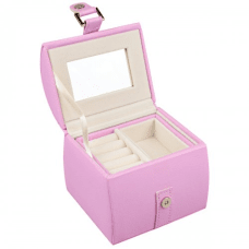 Dacapo smyckeskrin rosa konstläder