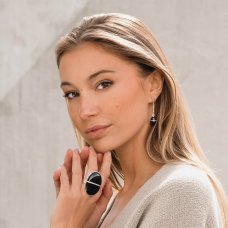 Efva Attling Slick&Black ring silver st.18