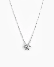 ANI Solitaire halsband silver 6mm