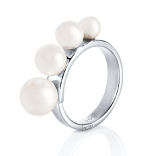 Efva Attling Strings Of Pearls ring silver