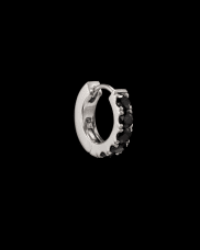 Maria Nilsdotter Eternity Hoop svart spinell silver