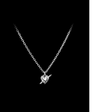 Maria Nilsdotter Tiny Tuvstarrs Heart halsband silver