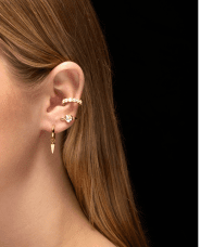 Maria Nilsdotter Tiny Poison arrow örhänge guldpläterat silver