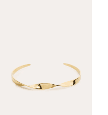 By Sofia Wistam Twirl cuff guldpläterat mässing