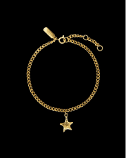 Maria Nilsdotter Tiny Tuvstarrs Star armband guldpläterat silver