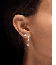 Mara Nilsdotter Tiny Tuvstarrs Star örhänge silver