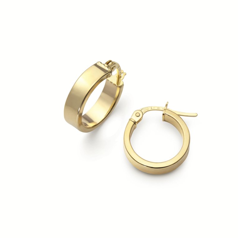 Svedbom Örhänge creol rak konkav 3.5x10 18K guld