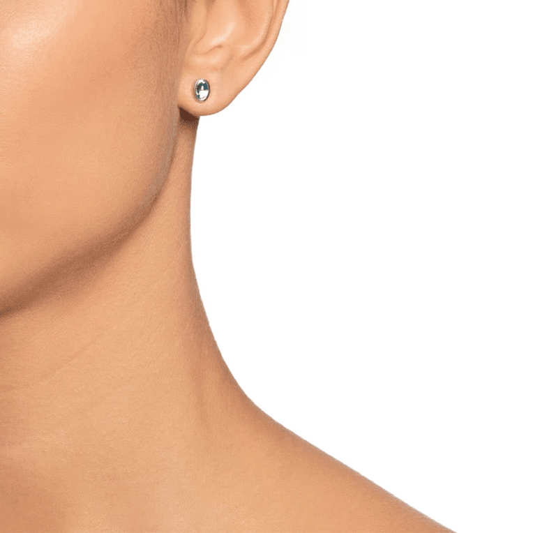 Efva Attling Love Bead örhänge silver med topas