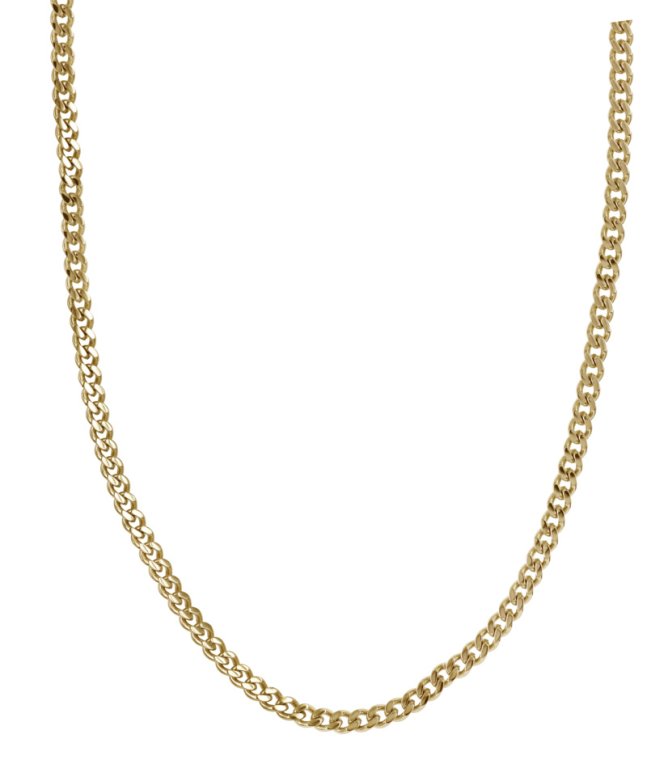 Arock Young Theo halsband guldpläterad stål 5mm 36cm+6