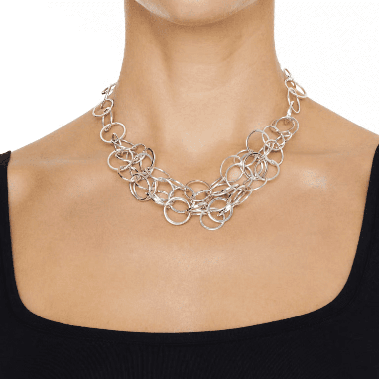 Efva Attling Messy ring halsband silver