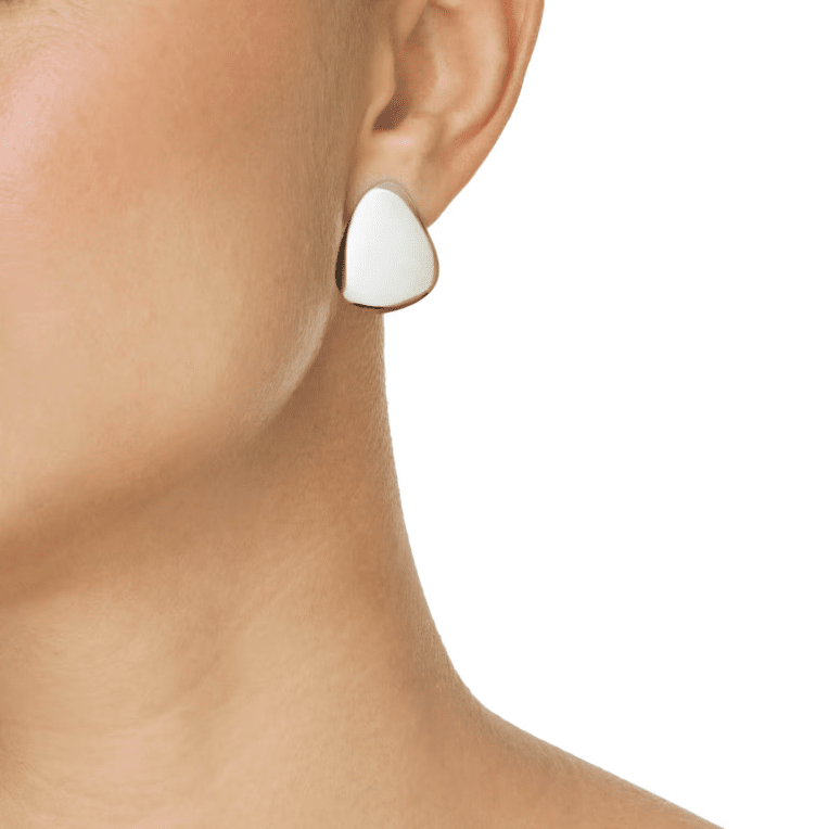 Efva Attling Little Rose petal örhänge silver