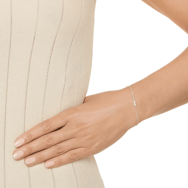 Efva Attling My little pearl armband silver