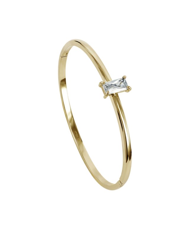 Astrid & Agnes Melinda armring med cubik zirkon guldpläterat stål