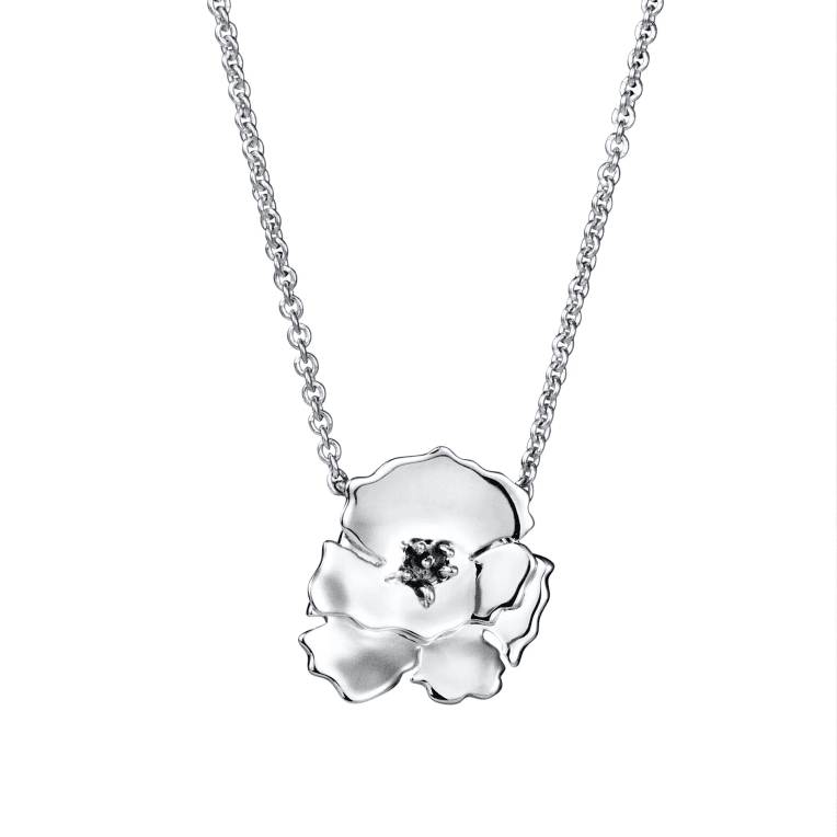 Efva Attling Anemone halsband silver