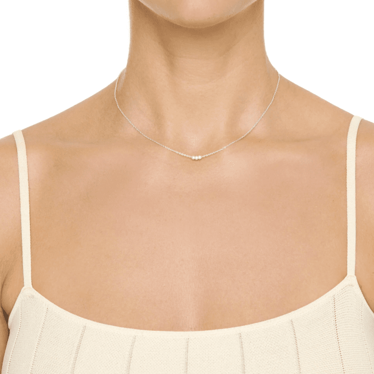 Efva Attling My little pearl halsband silver