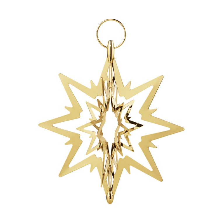 Georg Jensen Julgransstjärna förgylld mässing