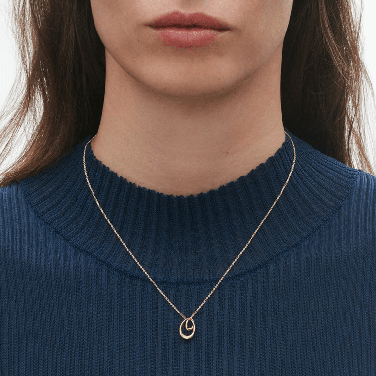 Georg Jensen Offspring halsband med hängsmycke 18k guld