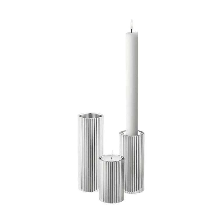 Georg Jensen Bernadotte ljusstakar 3 pack small, medium och large