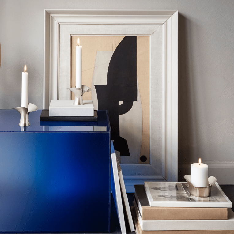 Georg Jensen Bloom Pillar ljusstake 