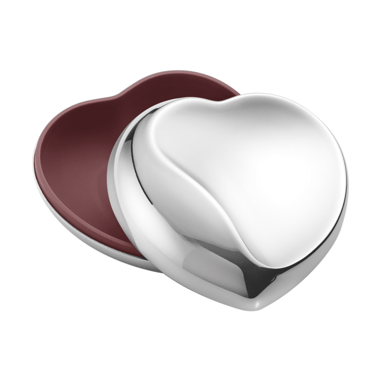Georg Jensen Heart box litet i rostfritt stål 