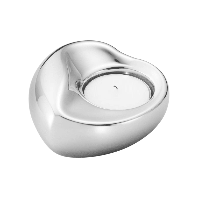 Georg Jensen Heart värmeljushållare i rostfritt stål