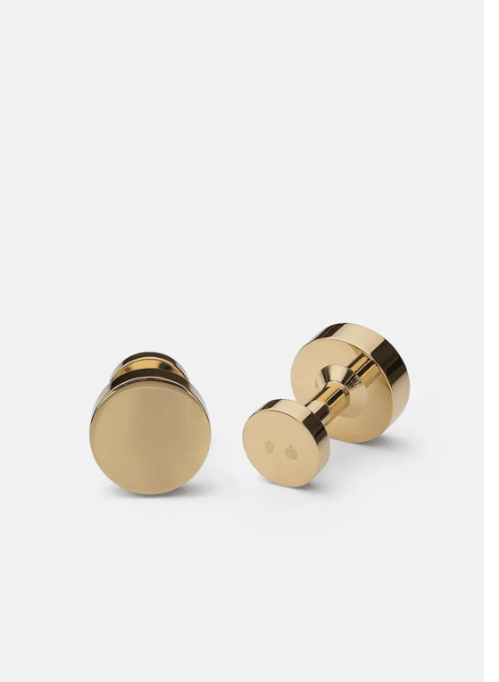 Skultuna Icon manschettknappar guldplätterat stål
