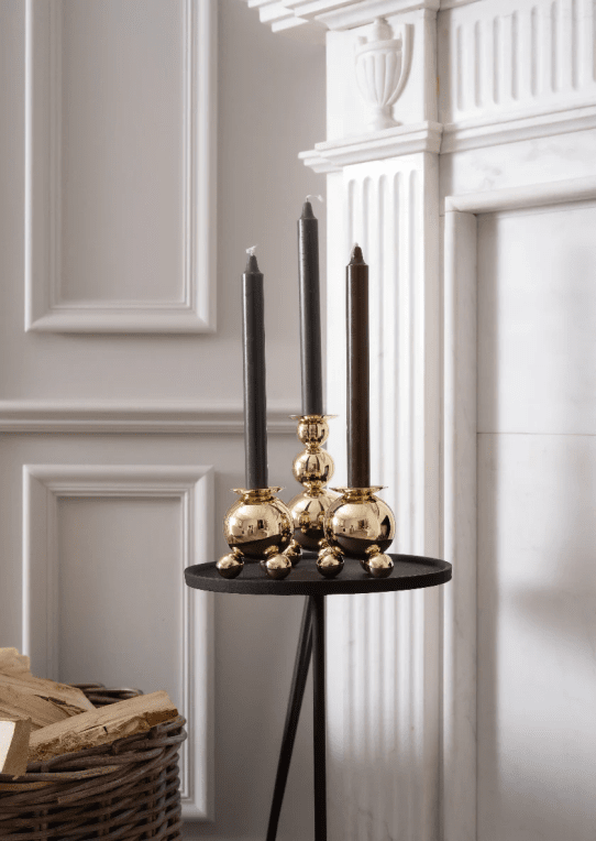 Skultuna Ball ljusstake stor trippel 