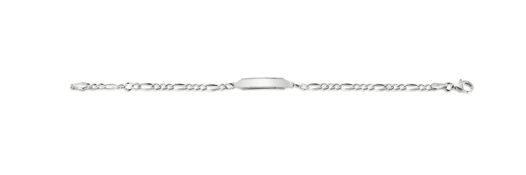 Svedbom Barnarmband silver med figarolänk 16cm
