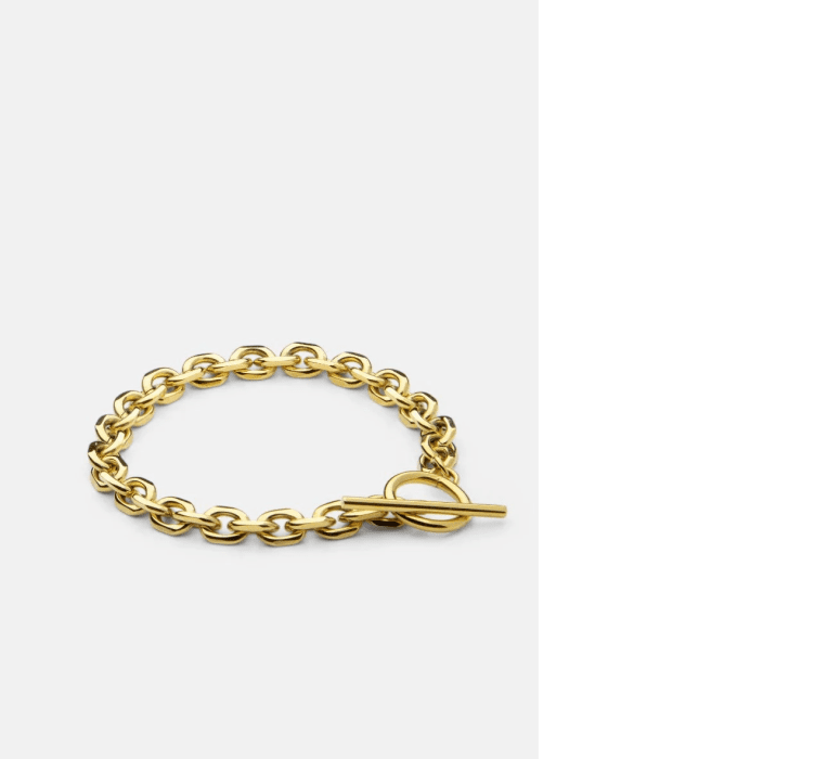 Skultuna Unité Chain armband guldpläterad stål st.m