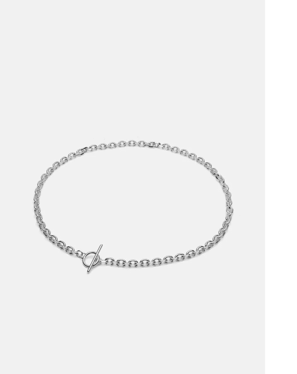 Skultuna Unitè Chain halsband silverpläterat stål 51 cm