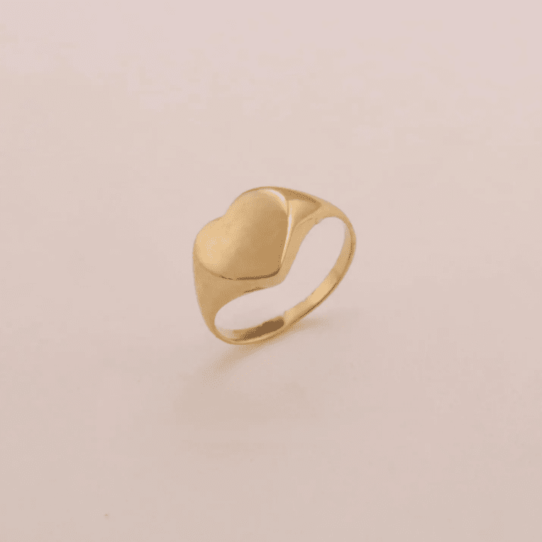 Guld Carlsén Dopring hjärta 18k