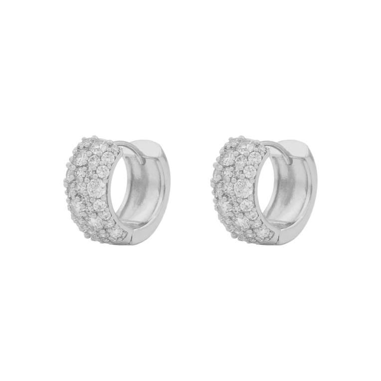 Snö of sweden Copenhagen wide örhänge silver/clear