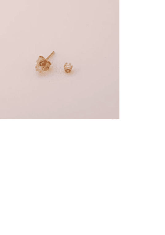 Guld Carlsen Diamantörhäng 18k rg 0.12ct 