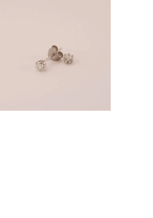 Guld Carlsen Örhänge med diamanter 0,12 ct vitguld