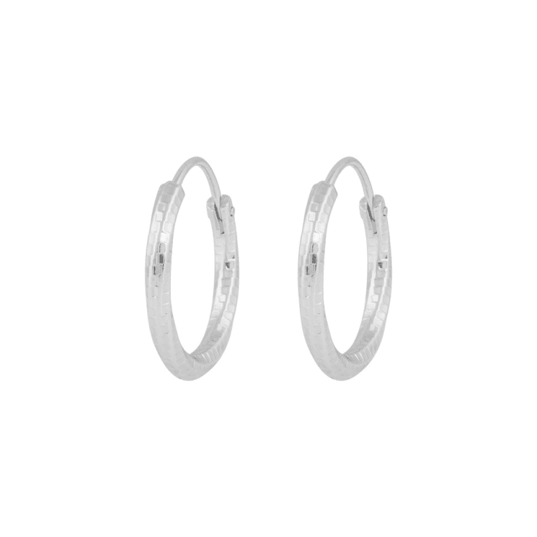 Snö of Sweden Honey sparkling ring örhänge 18mm silverpläterad mässing