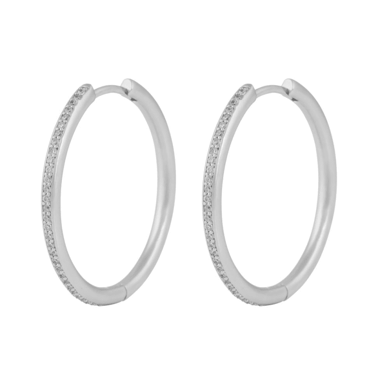 Snö of Sweden Essential Amsterdam crystal örhänge 30 silverpläterad mässing