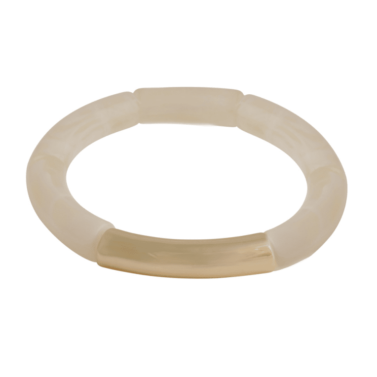 Snö of Sweden Becky litet elastiskt armband guld/vit