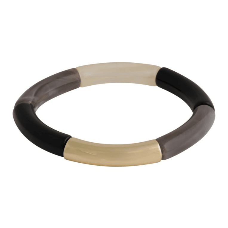 Snö of Sweden Becky litet elastiskt armban guld/mixad grå