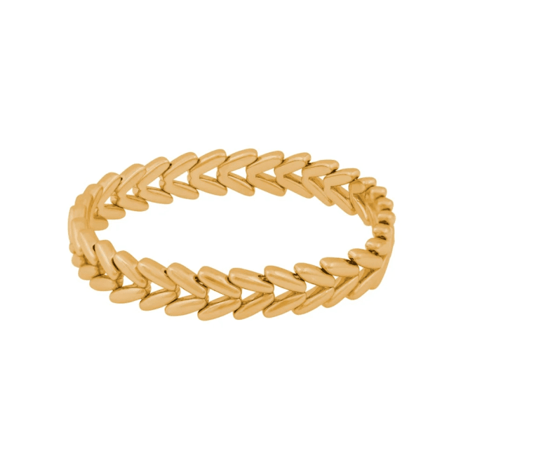 Snö of Sweden Liddy elastic armband guldpläterad mässing