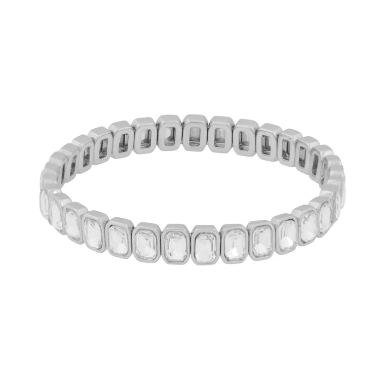 Snö of Sweden Cathrine crystal armband s/clear silverpläterad mässing